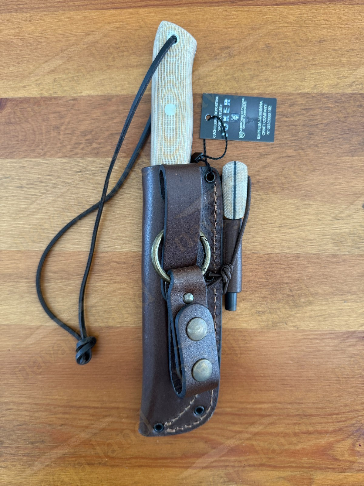 Joker BS9 Nórdico Bushcraft Knife – Micarta Handle + Firesteel – Made in Spain