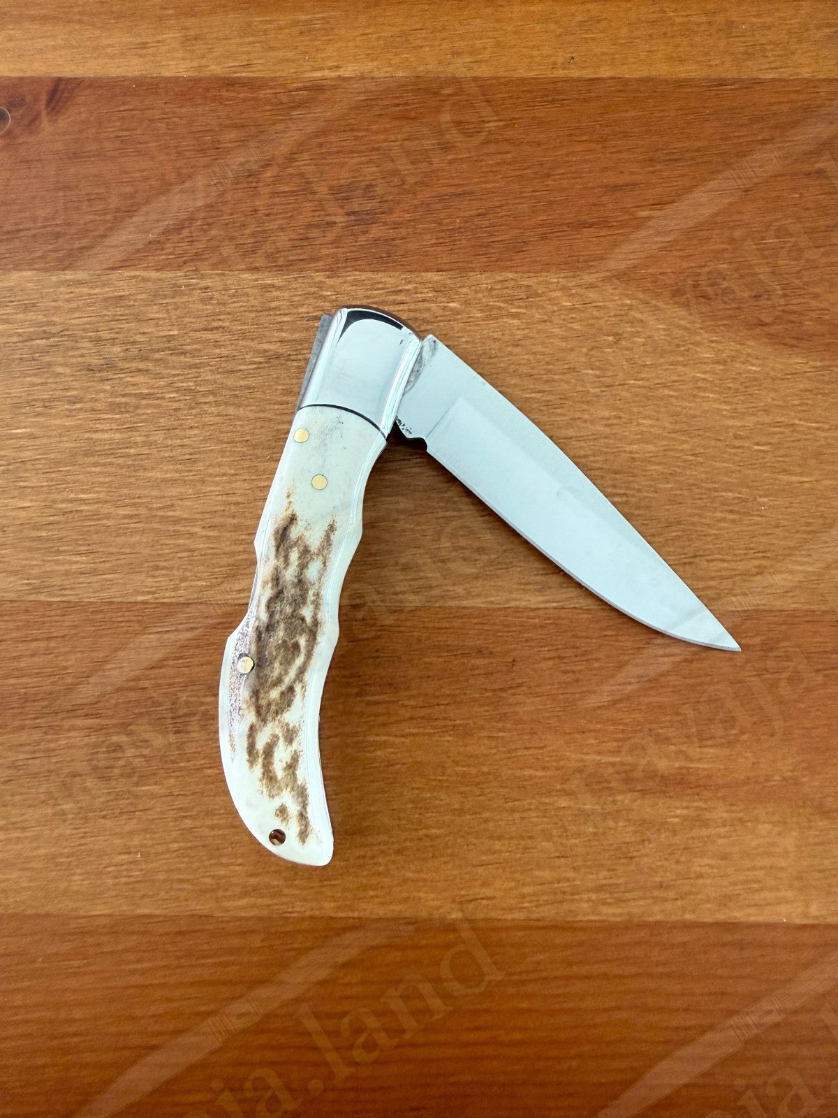 3” Joker Pointer Camping Folding Knife (Deer Antler Handle) Handmade in Spain