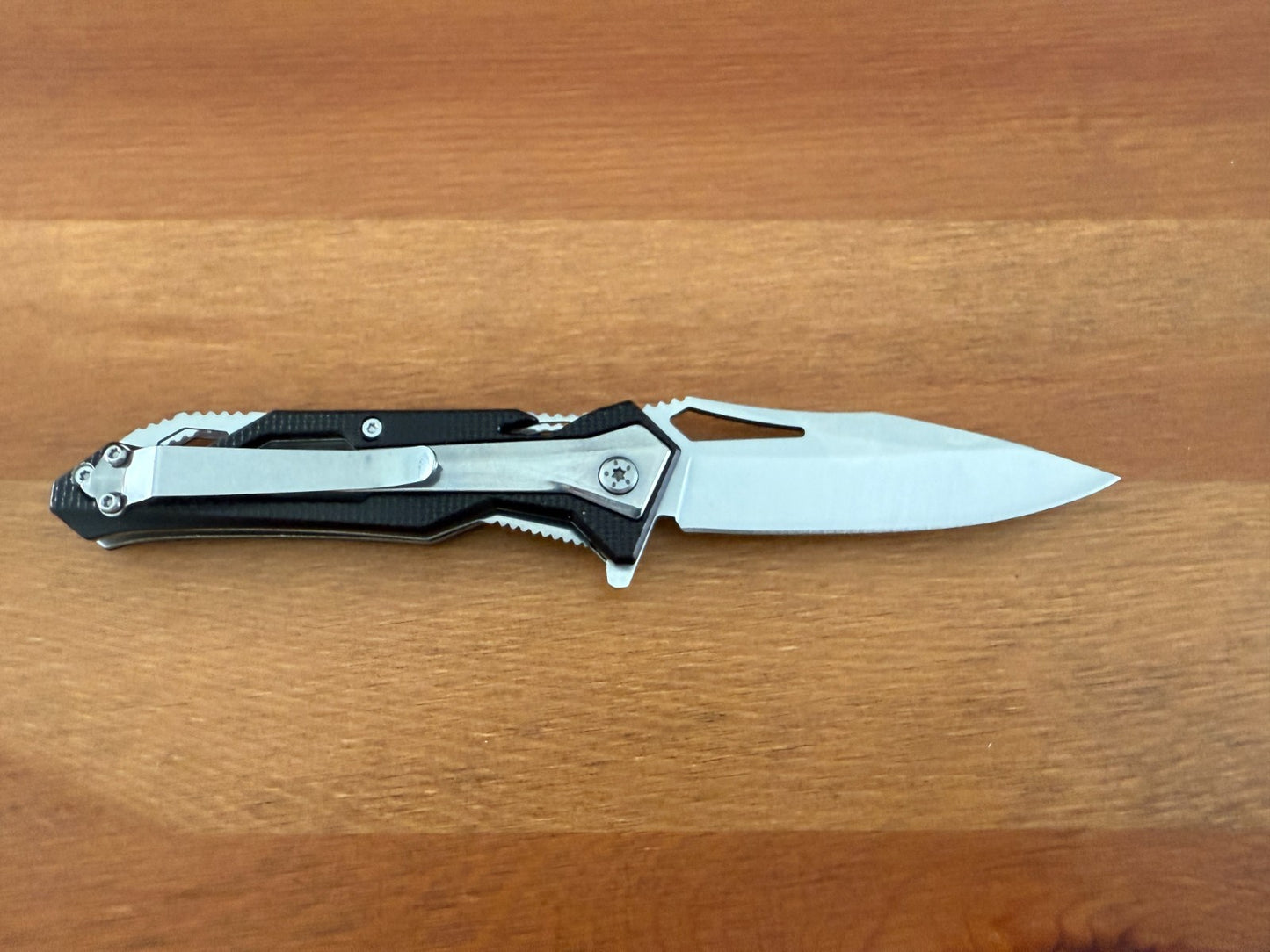 3.3" Stainless Steel Blade Sporting Folding Pocket Knife Aluminum/Steel Handle