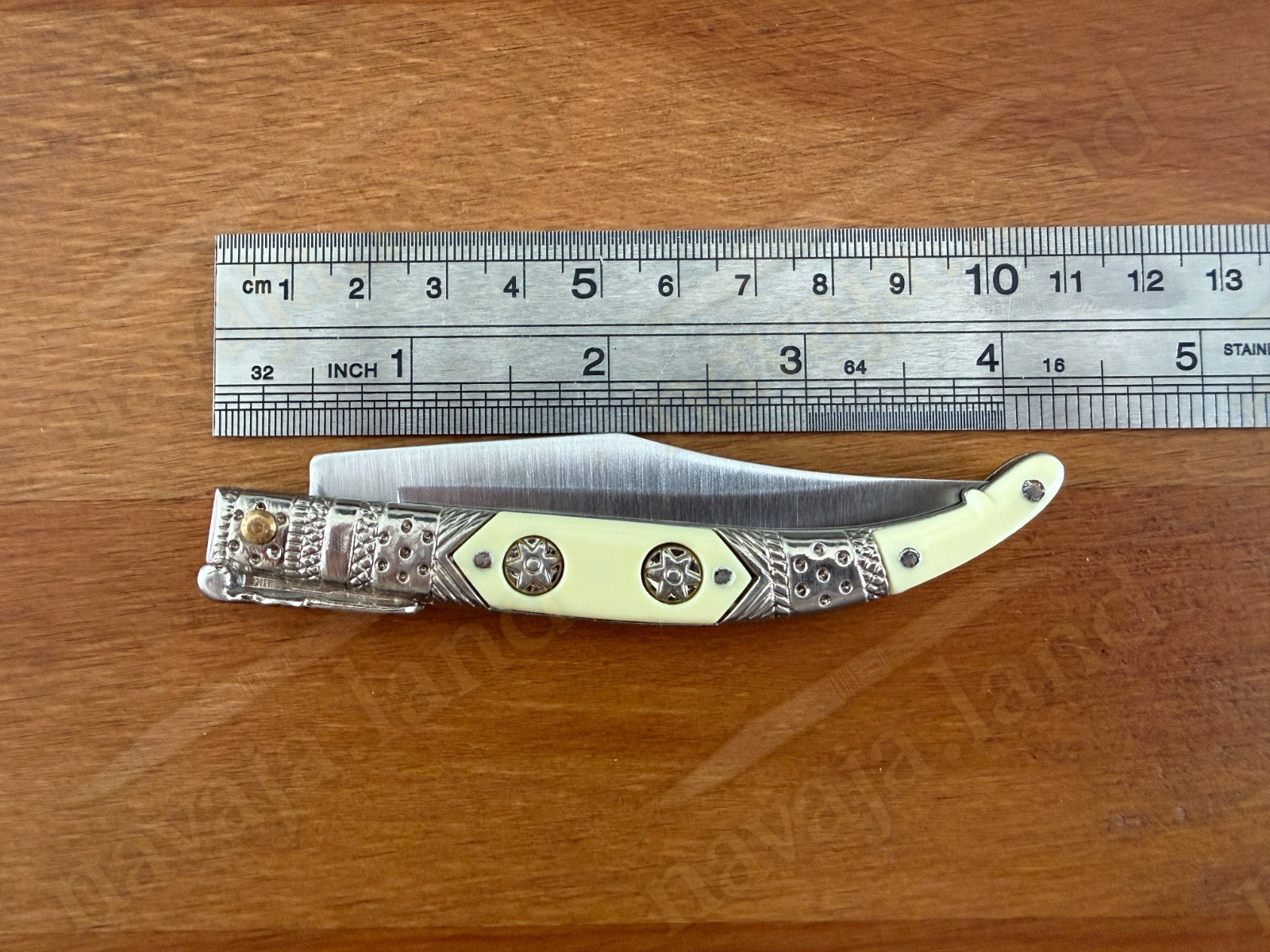 3.5” Albacete Navaja Joker Arabian Knife Zamak Handle Handmade Slipjoint Spain