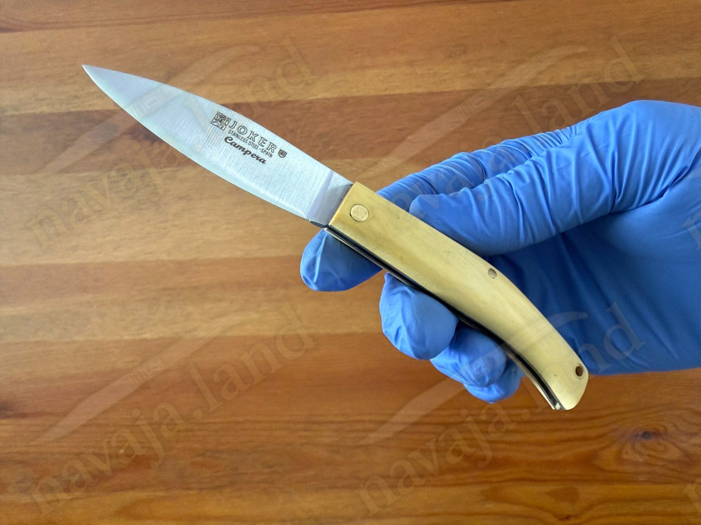 Joker Campera Pocket Knife 2.68” MOVA Steel Blade Boxwood Handle Made in Spain