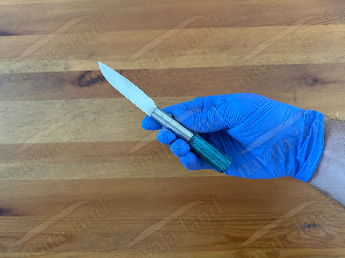 2.75" CQ Taramundi Pocket Knife Green Ash Wood Handle Liner Lock Made in Spain