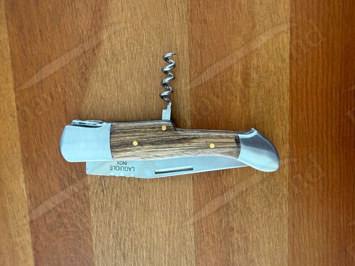 3.54” Blade Navaja Laguiole Inox Folding Pocket Knife w/ Corkscrew from Spain