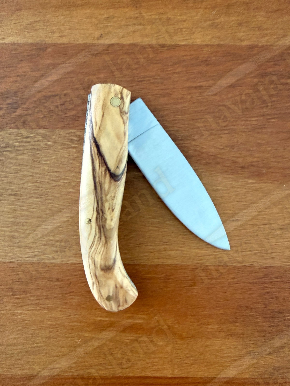 3.14” Joker Antaño Camping Folding Knife (Olive Wood Handle) Handmade in Spain
