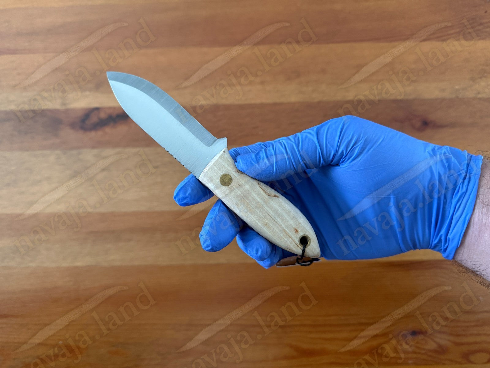 Joker Avispa S Bushcraft Knife – 3.15” Sandvik 14C28N Blade - Curly Birch Handle