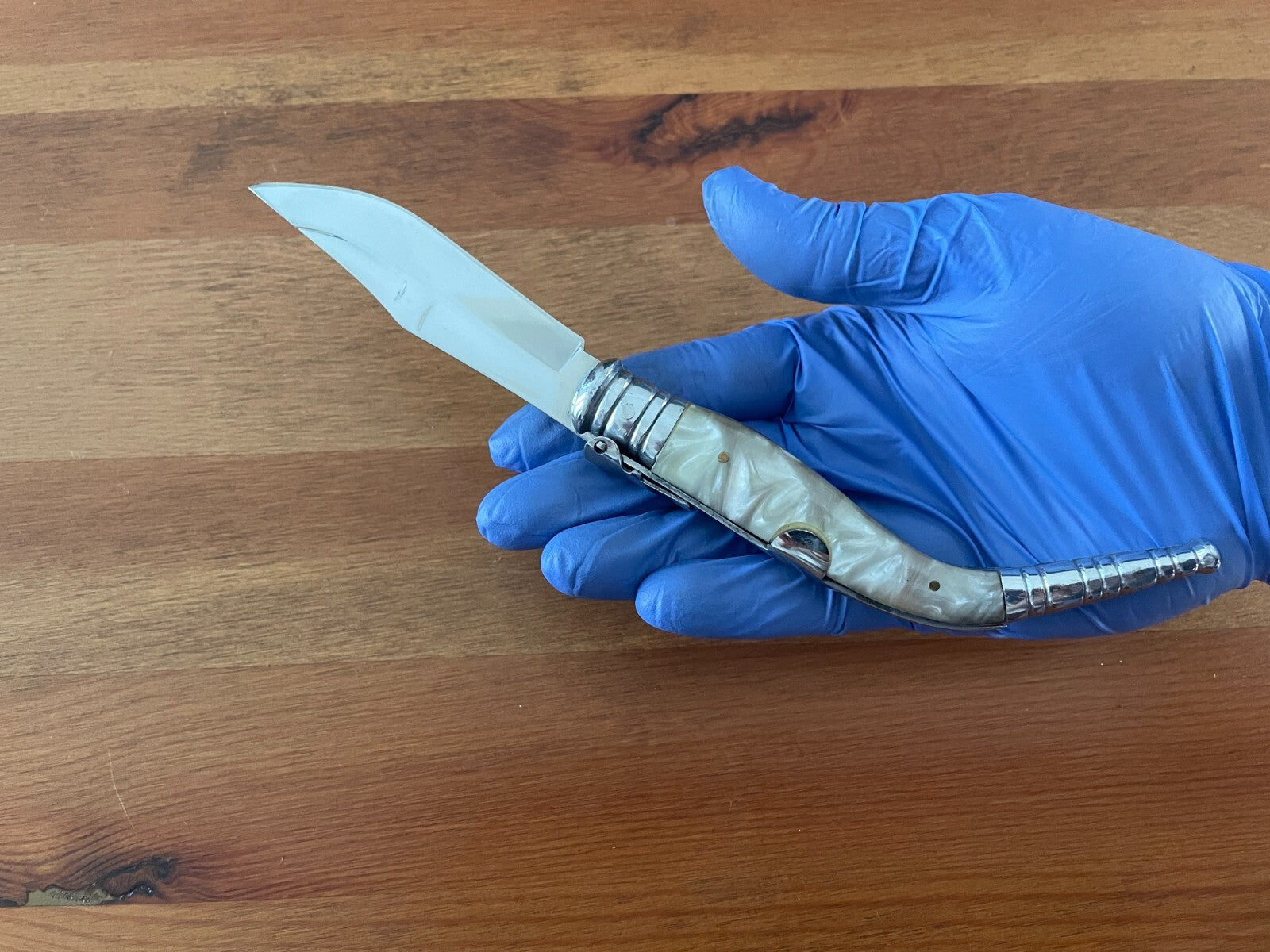 3.75" Navaja Sevillana Bandolera Nacre Imitation Handle from Spain -  US Seller