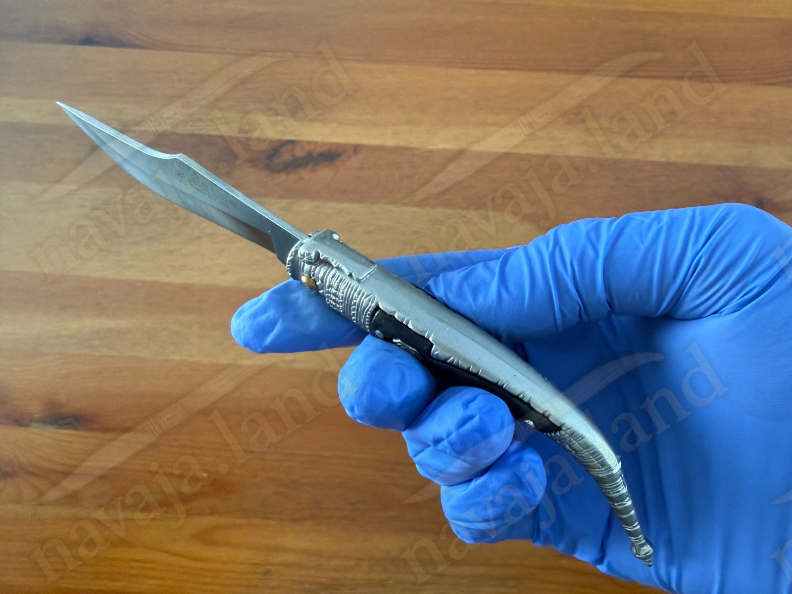 3.3” Albacete Navaja Joker Sevillana Knife Zamak Handle Handmade Slipjoint Spain