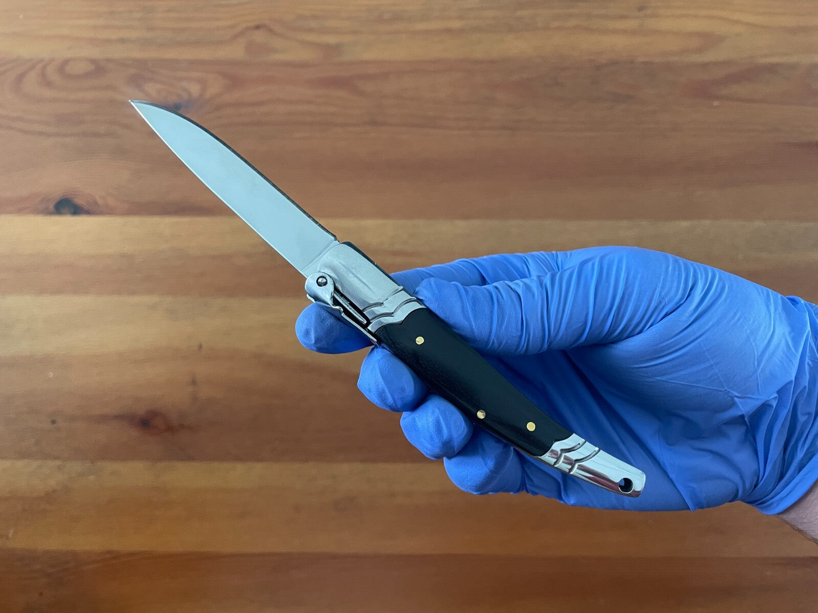 3.14 Stainless Steel Blade Spanish Navaja Pocket Knife With Ratchet Sound
