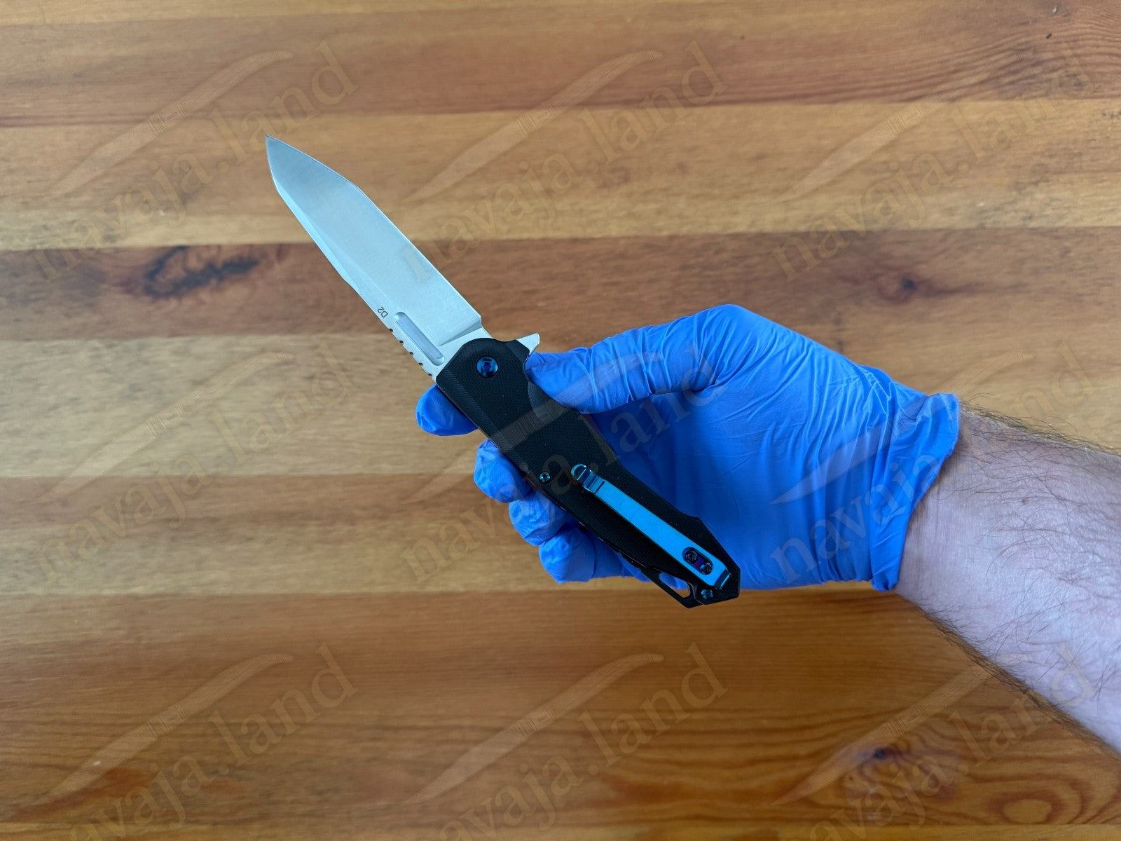 Folding Knife Carbon Fiber & G10 Handle - D2 Steel - 3.5" Blade Presentation Box