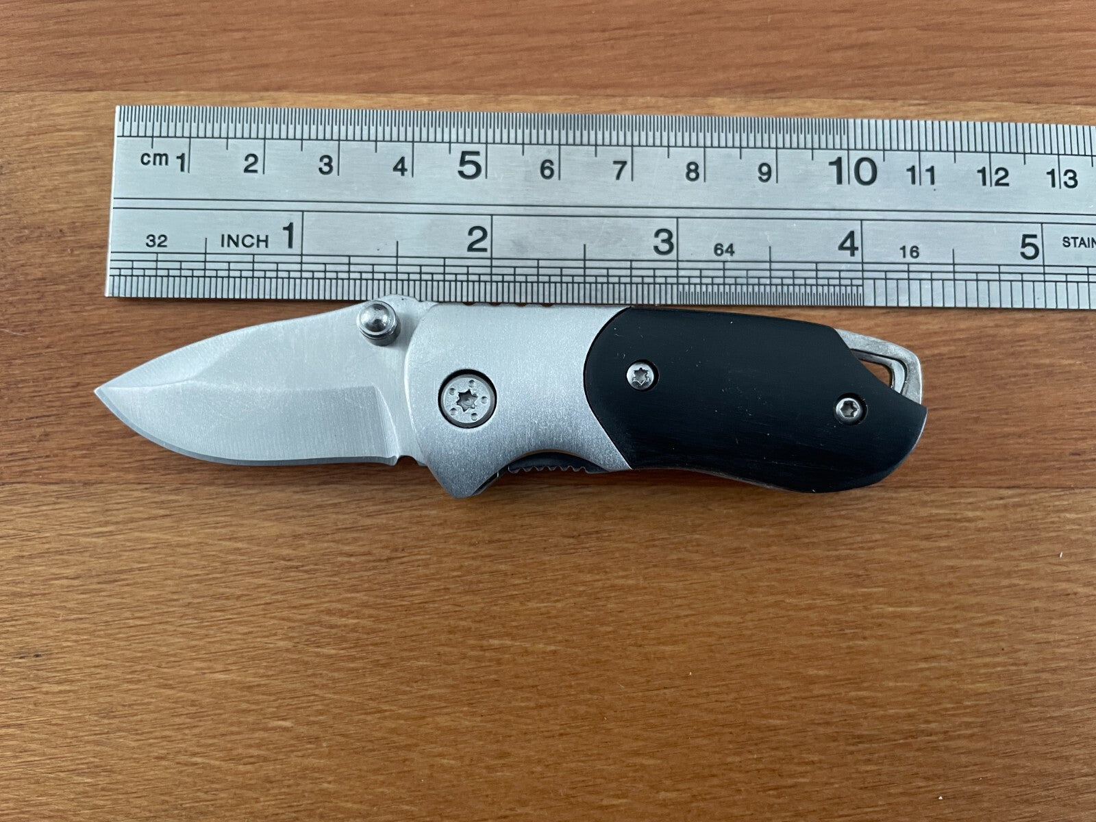 1.6" Cute Navaja Small Tactical Pocket Knife Stainless Black Wood Scales - Spain