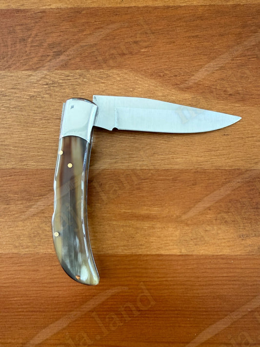 3.54” Joker Pointer Camping Folding Knife (Bull Horn Handle) Handmade in Spain
