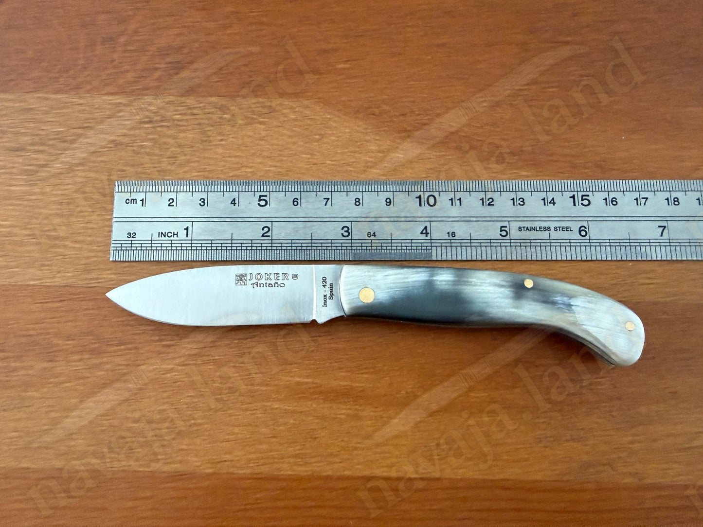 Joker Pocket Knife – Bull Horn Handle | 2.75” Blade | Slipjoint | Made in Spain