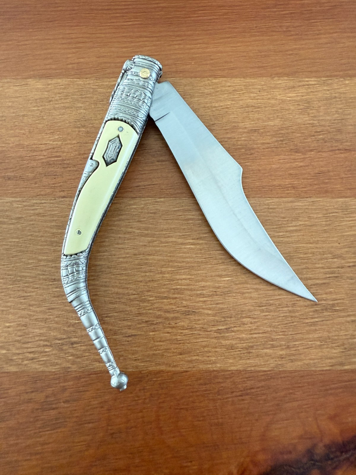 3.9” Albacete Navaja Joker Sevillana Knife Zamak Handle Handmade Slipjoint Spain