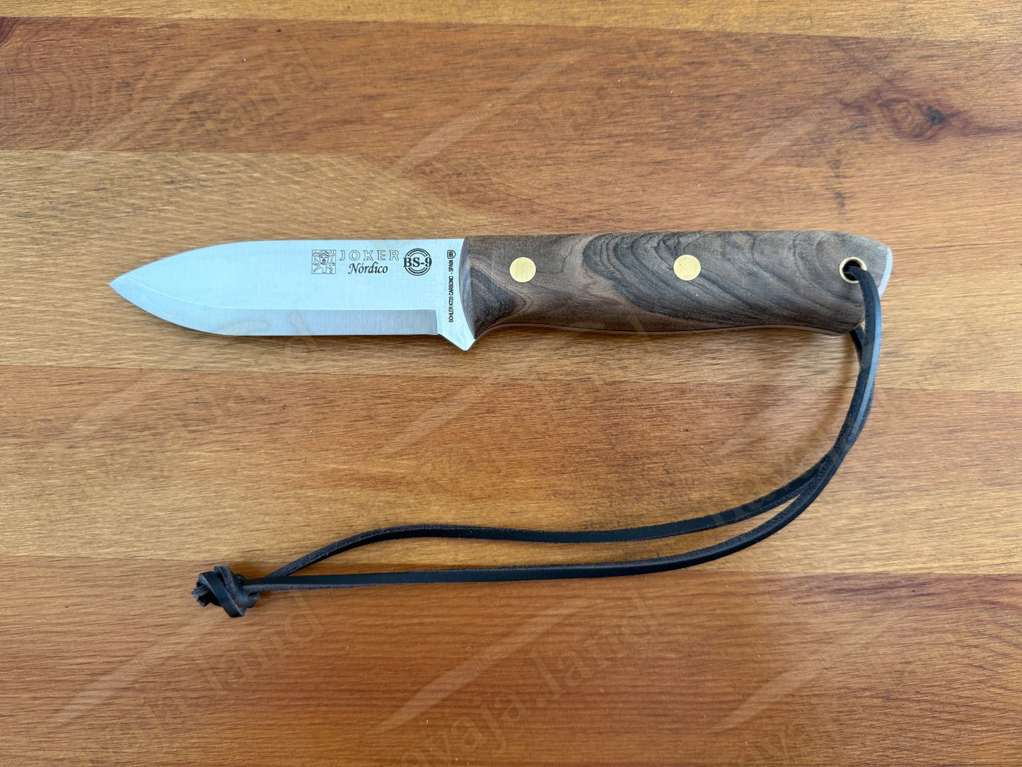 Joker Nordico Bushcraft Fixed Knife 3.9" Böhler K720 Carbon Steel Walnut Handle