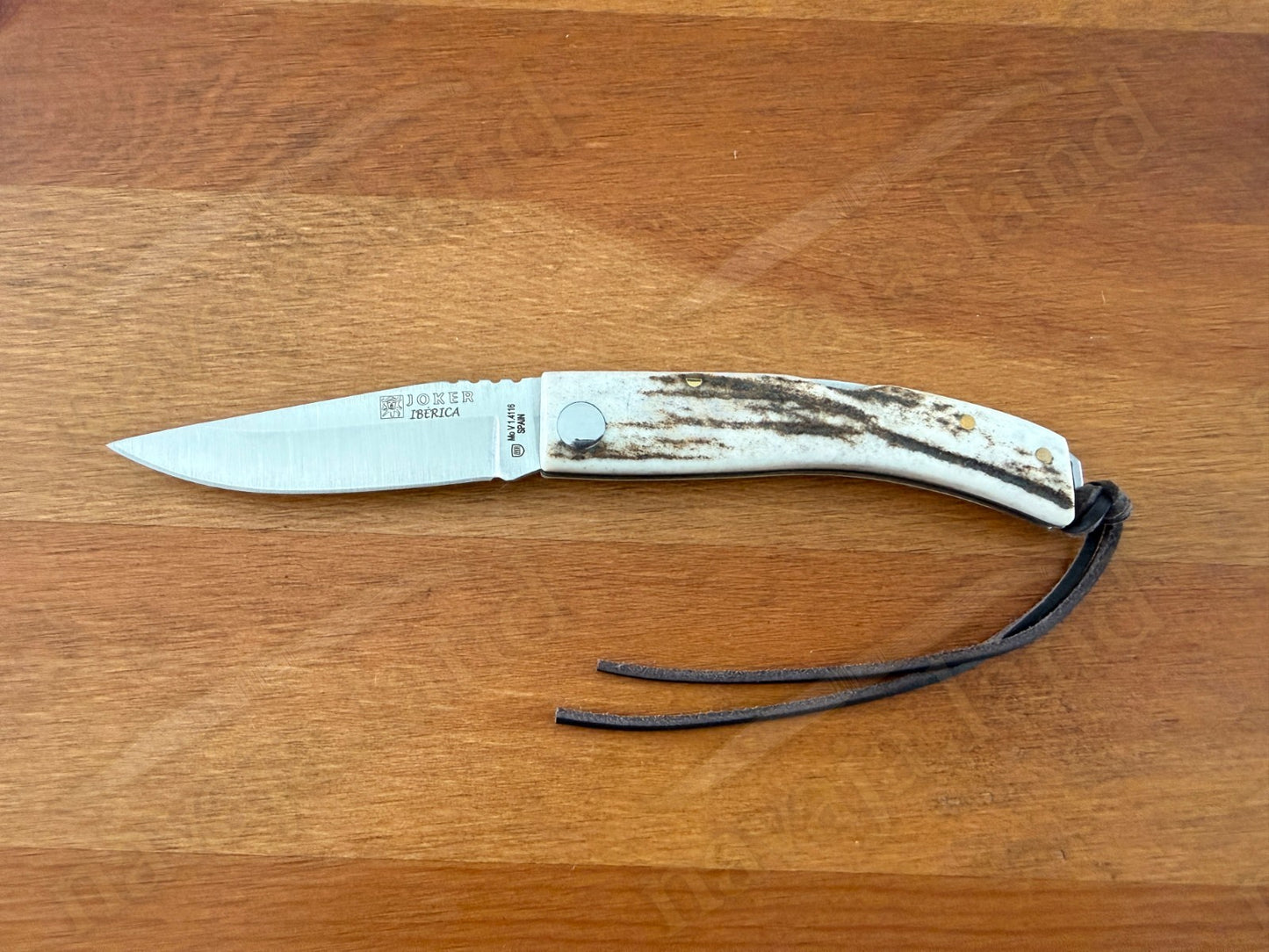 Joker Ibérica Folding Knife 🦌 Deer Horn Handle 3” MOVA 1.4116 Stainless Steel