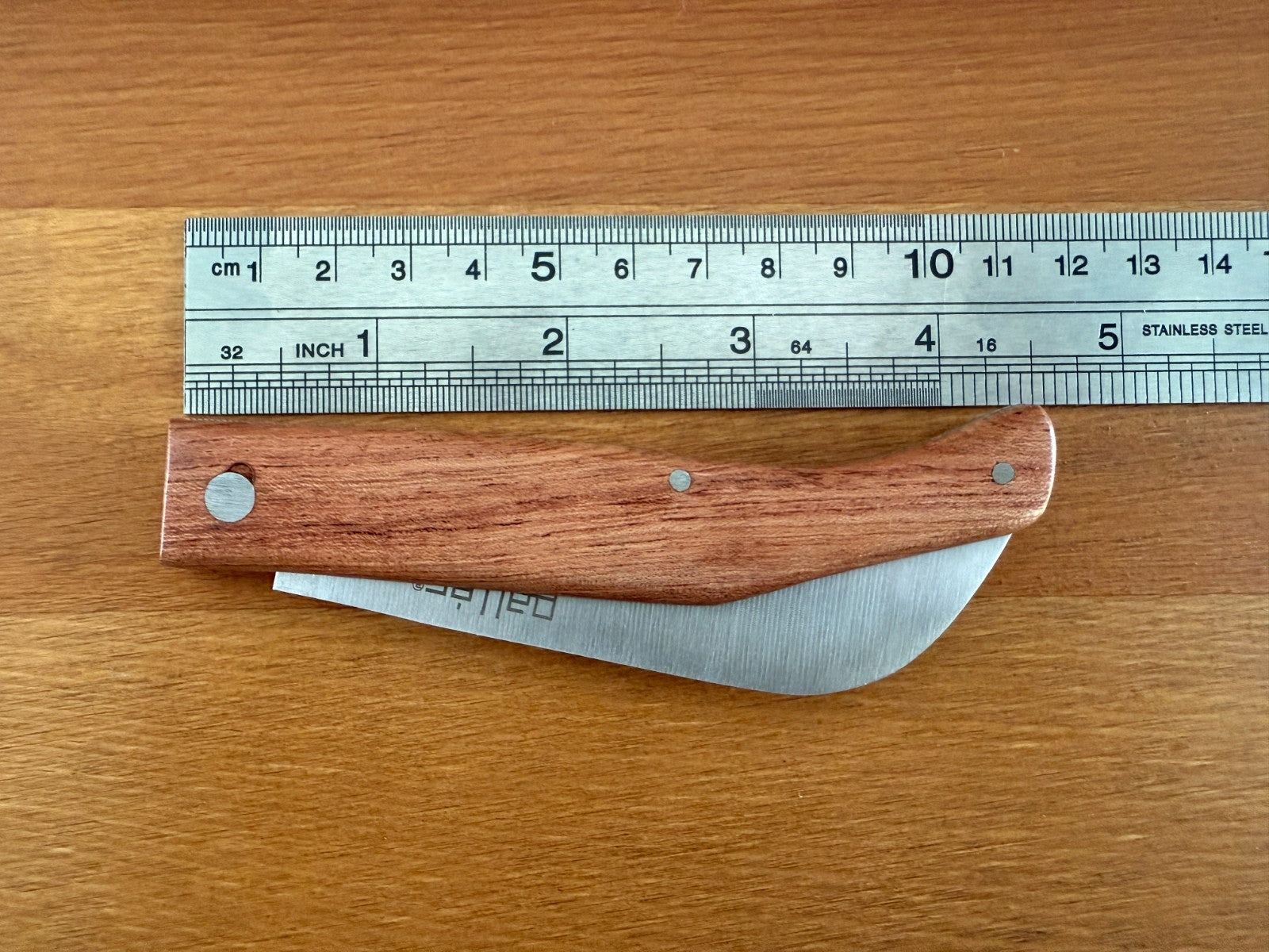 3.5" Tranchete Pallés Stainless Steel Navaja Pocket Knife Wood Handle From Spain
