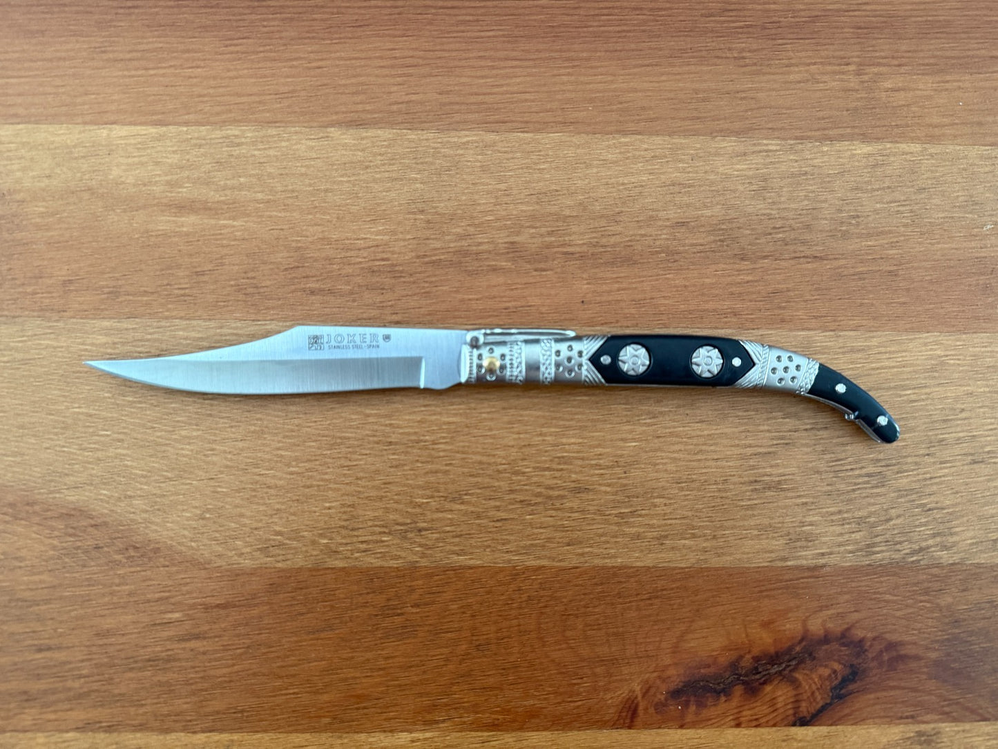 3.9” Albacete Navaja Joker Arabian Knife Zamak Handle Handmade Slipjoint Spain