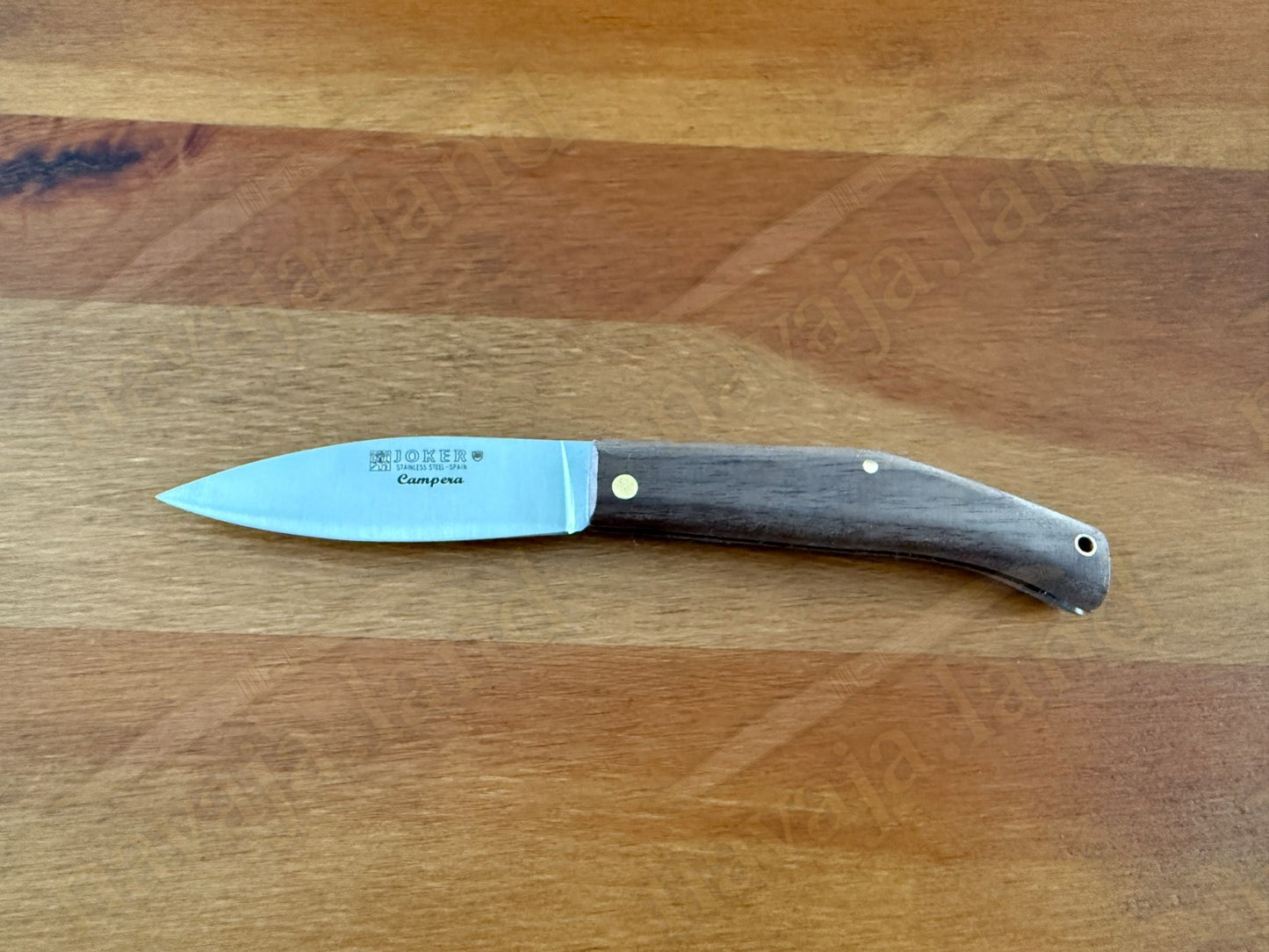 Joker Campera Pocket Knife 3” MOVA Steel Blade Dark Walnut Wood Handle