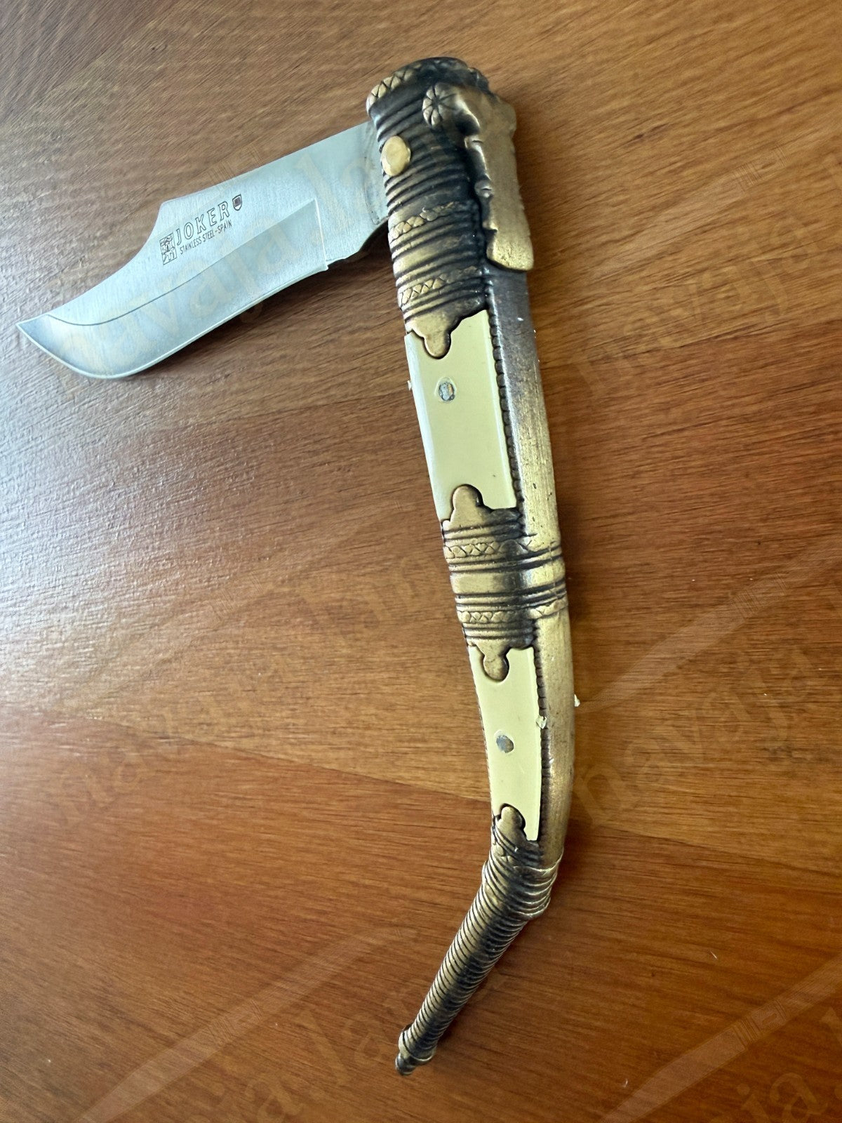3.9” Albacete Navaja Joker Arabian Knife Zamak Handle Handmade Slipjoint Spain