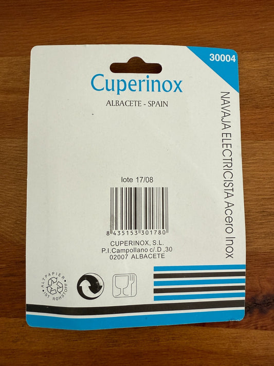 Electrician Folding Pocket Knife 3" Stainless Steel Blade Celluloid Handle Spain