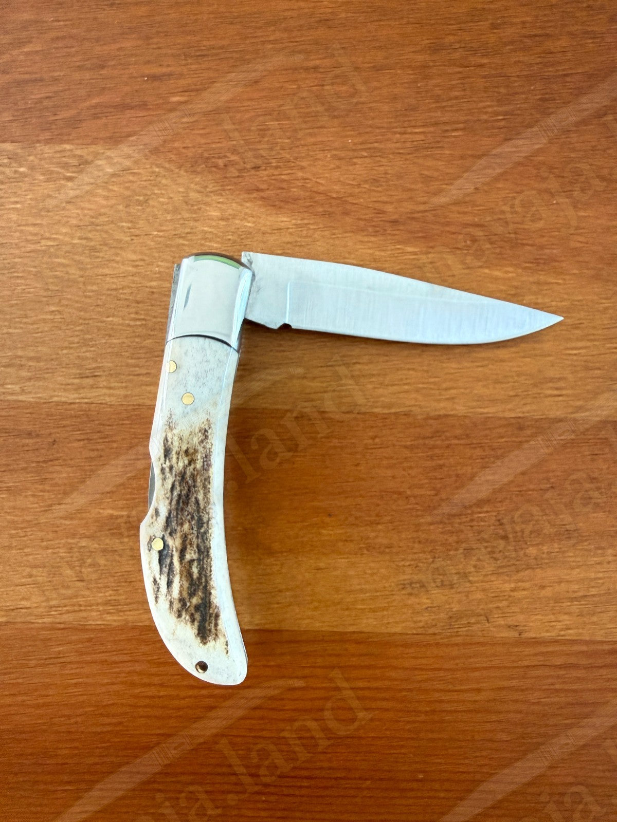 3” Joker Pointer Camping Folding Knife (Deer Antler Handle) Handmade in Spain