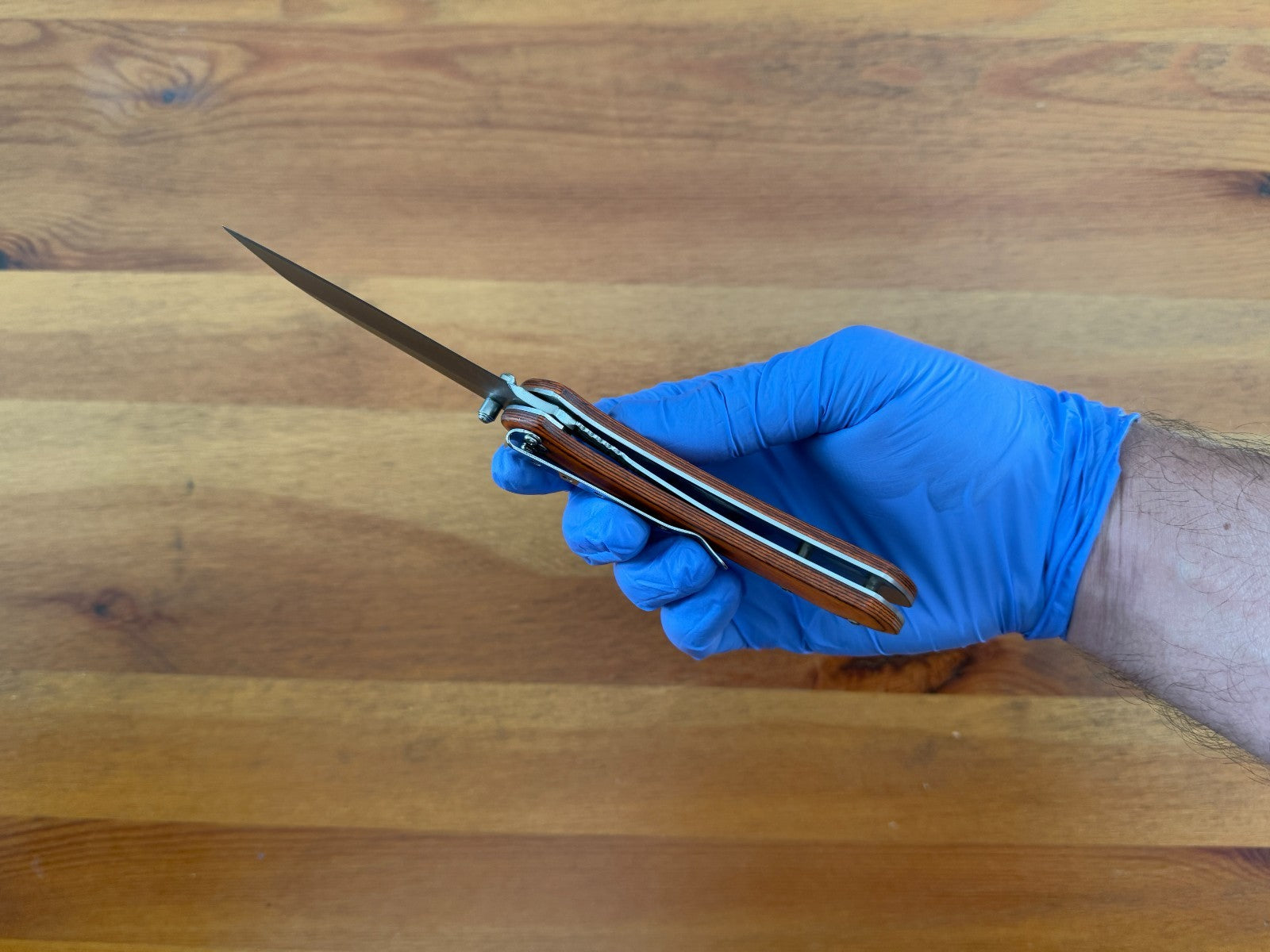 Folding Knife – 8.5 cm (3.35 in) Stainless Steel Blade Pakkawood Handle