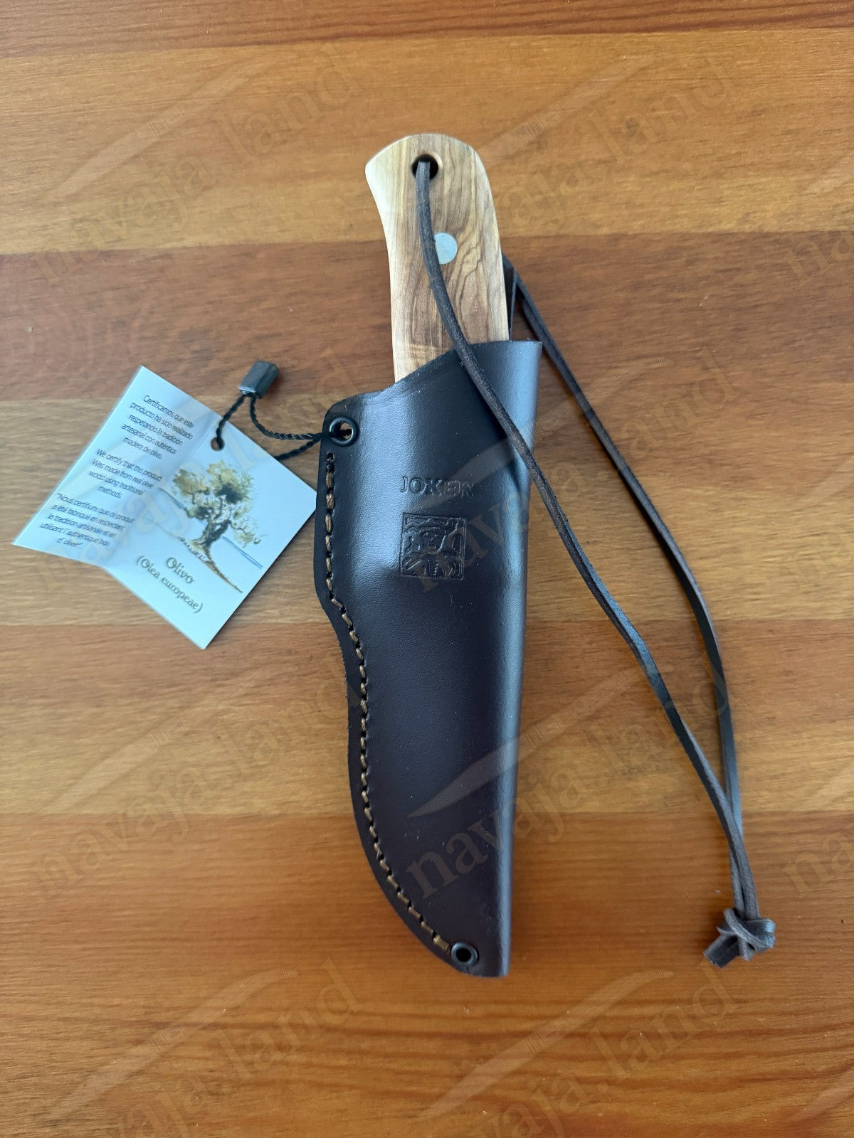 Joker Gran Erizo Bushcraft Knife – 3.74” MOVA Blade Olive Wood Handle From Spain