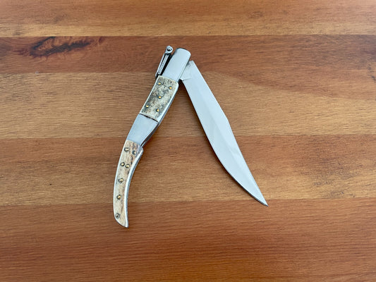 5.3" Arabian Folding Pocket Knife Real Deer Antler Scales Handmade in Spain