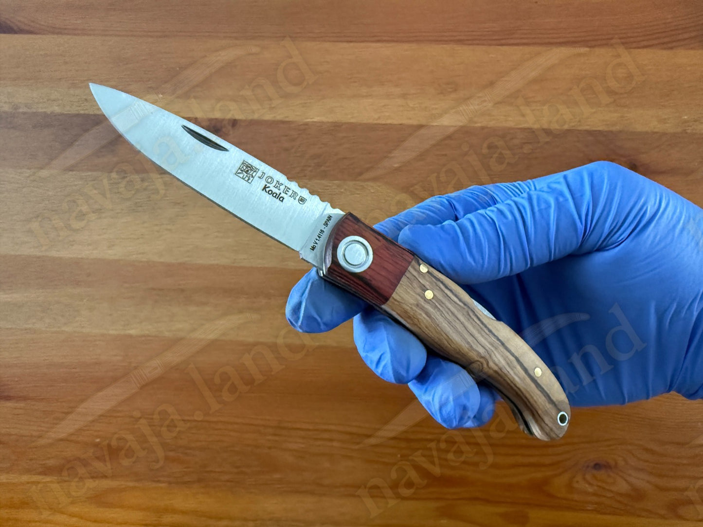 Joker Koala Pocket Knife 2.75” MOVA Blade Olive Wood & Rosewood Handle