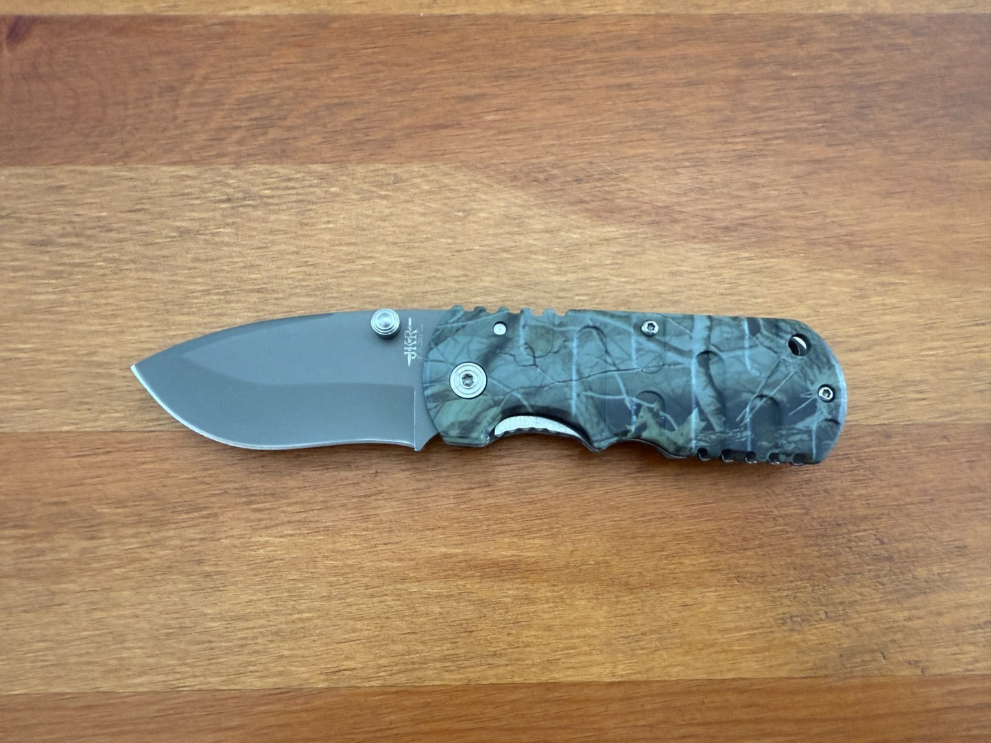 2.5" Stainless Blade Pocket Knife Aluminum Camo Handle Liner Lock From Spain