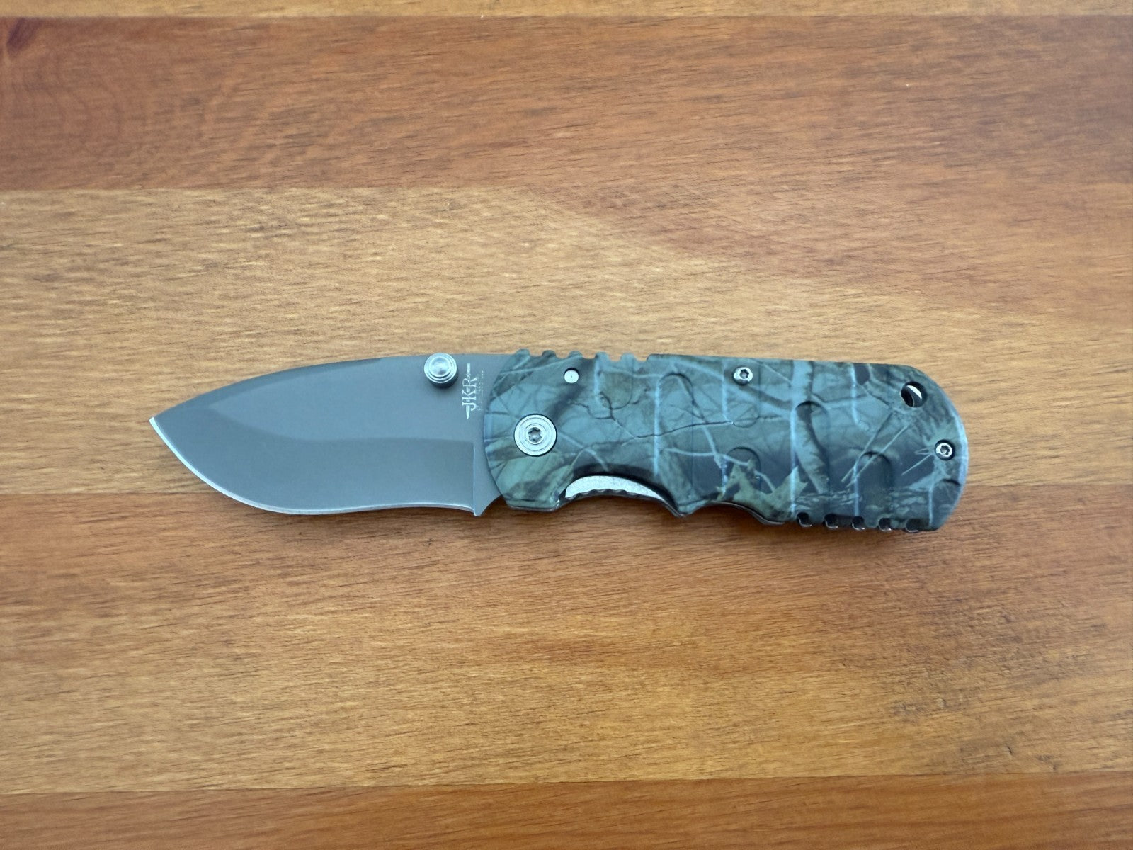 2.5" Stainless Blade Pocket Knife Aluminum Camo Handle Liner Lock From Spain