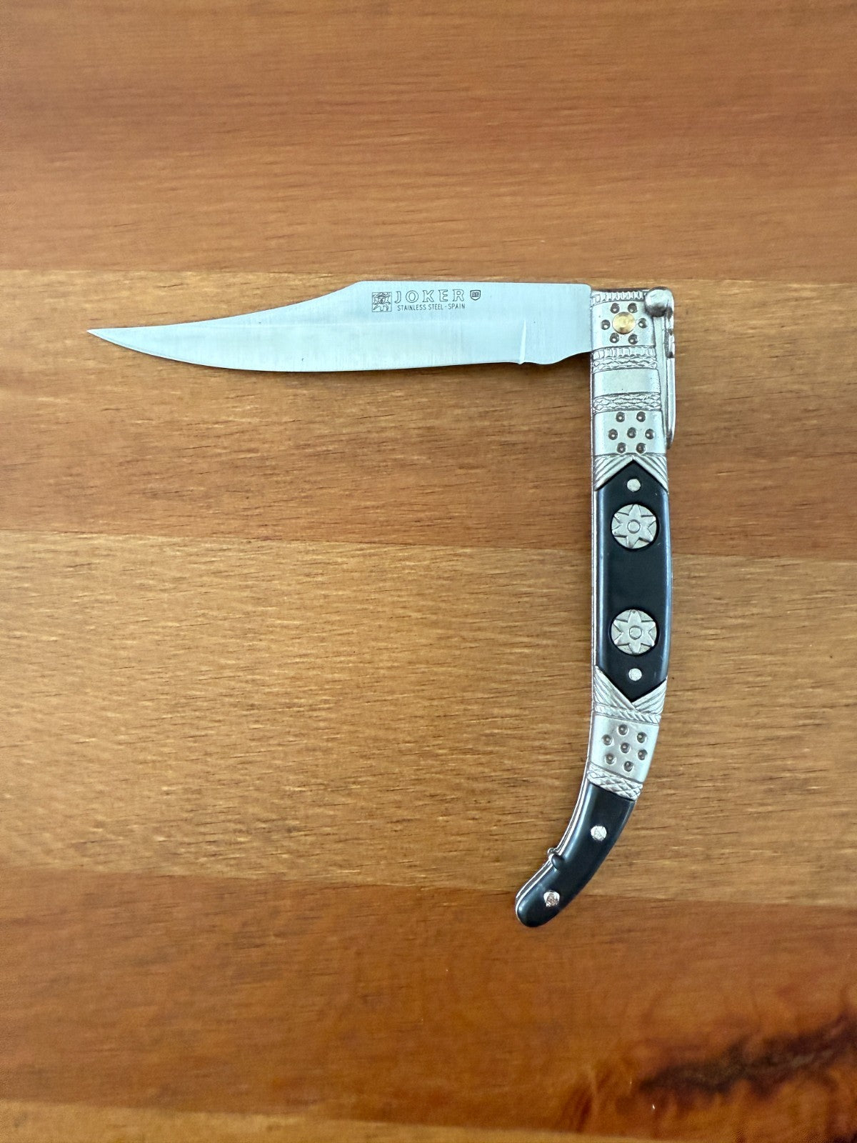 3.9” Albacete Navaja Joker Arabian Knife Zamak Handle Handmade Slipjoint Spain