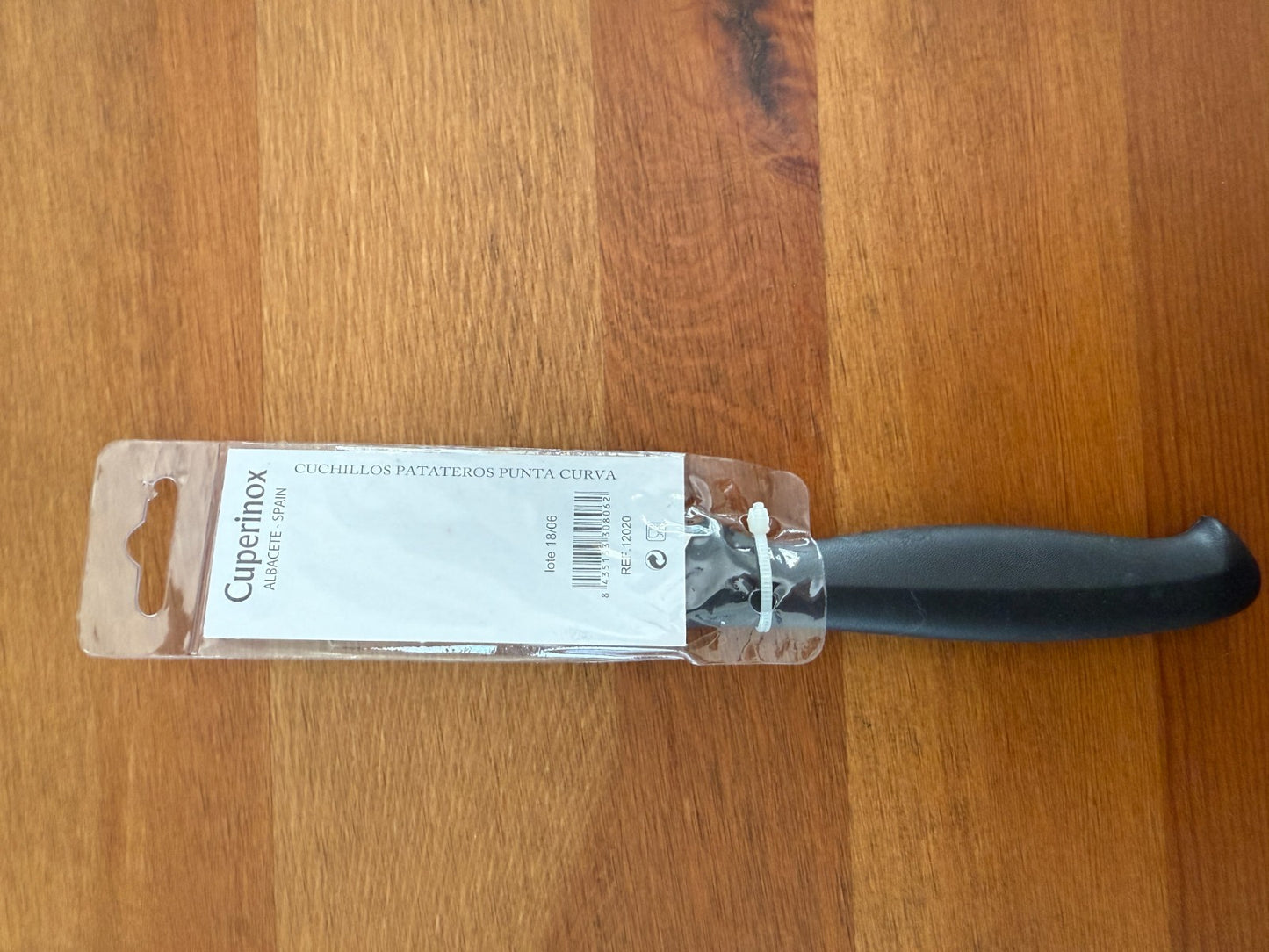 Cuperinox Potato Knife with 3.3 in Curved Blade Stainless Steel – Made in Spain