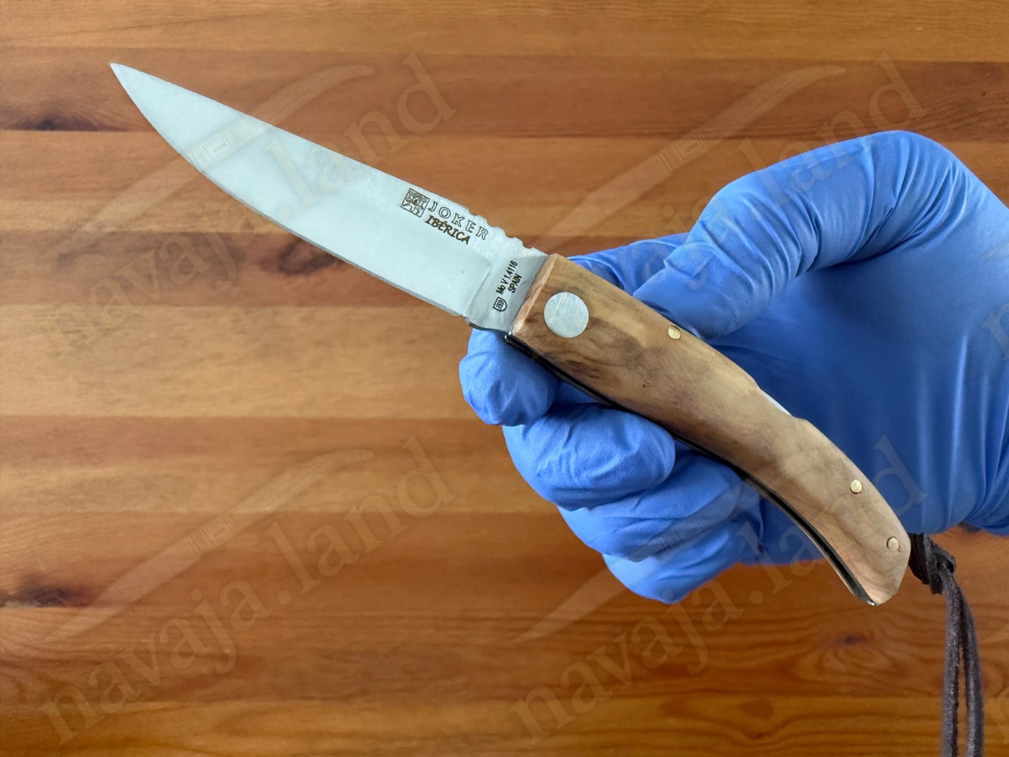 Joker Ibérica Folding Knife Olive Wood Handle 2.95” MOVA 1.4116 Stainless Steel