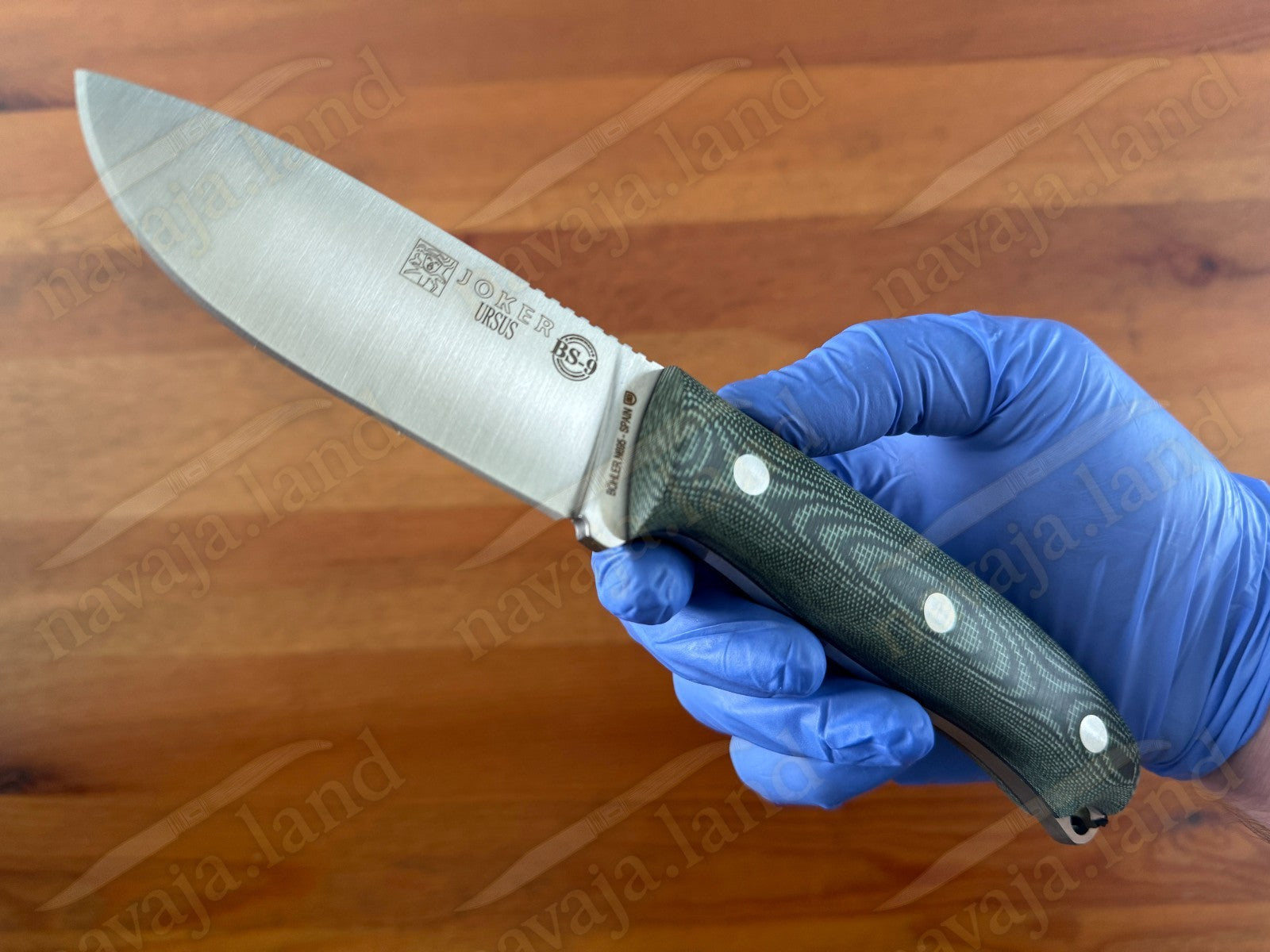 Joker Ursus Survival Knife Böhler N695 Green Micarta + Firesteel + Paracord