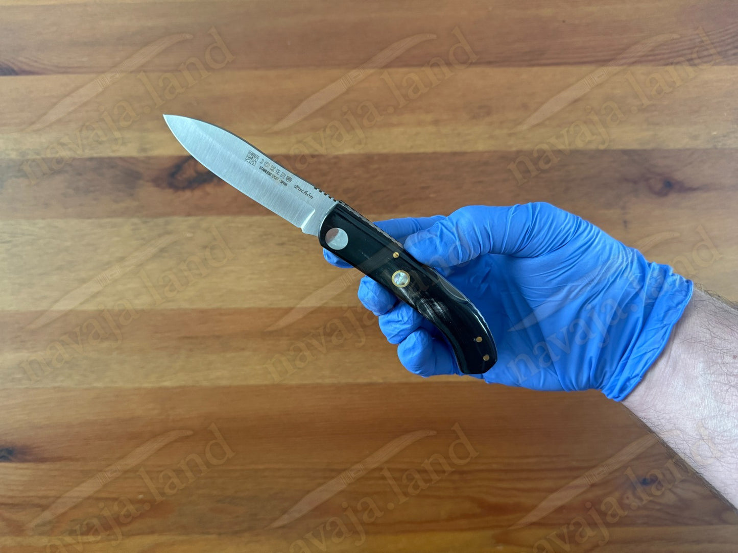 Joker Pachón Folding Knife – Buffalo Horn Handle Sandvik 12C27 Steel Backlock