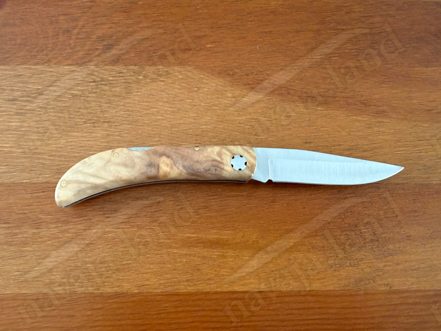 3.15” Joker Pointer Camping Folding Knife (Olive Wood Handle) Handmade in Spain