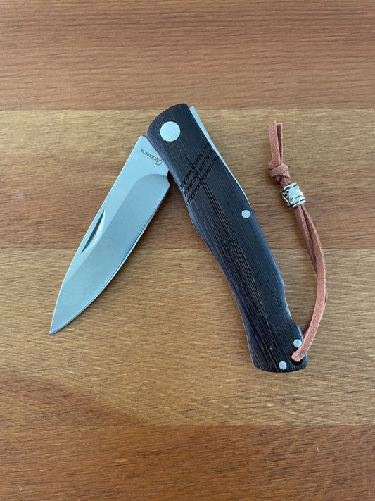 3.15" Stainless Steel Spanish Navaja Pocket Knife Wenge Wood Scales Well Built