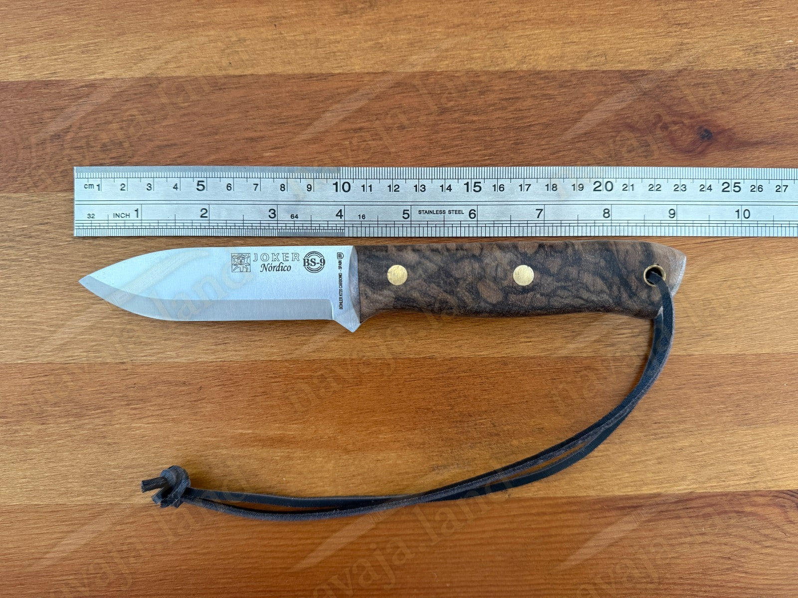 Joker Nordico Bushcraft Fixed Knife 3.9" Böhler K720 Carbon Steel Walnut Handle