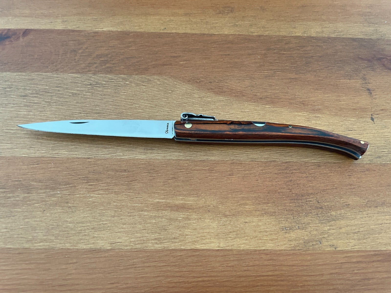 3.9 in. Estilete Spanish Navaja Pocket Knife Red Stamina Wood Handle US Seller