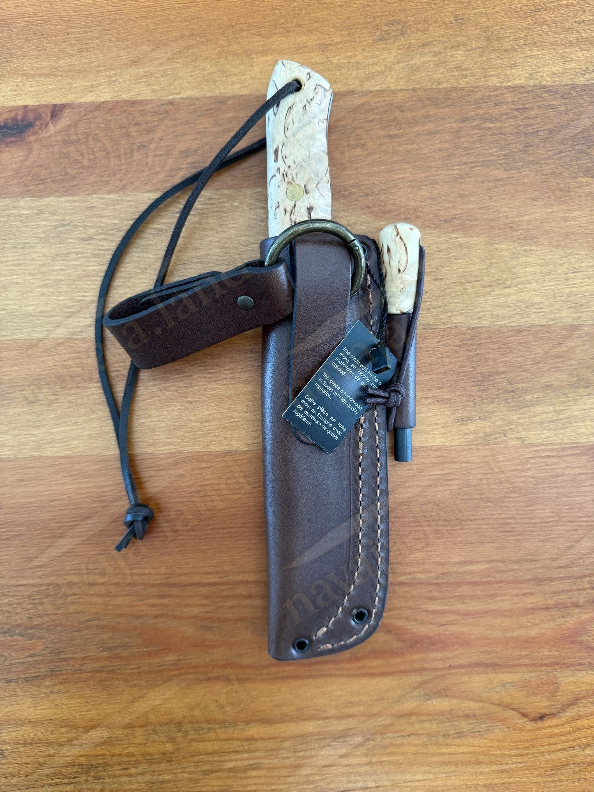 Joker Nordico Bushcraft Fixed Knife 3.9" Böhler K720 Carbon Steel Curly Birch