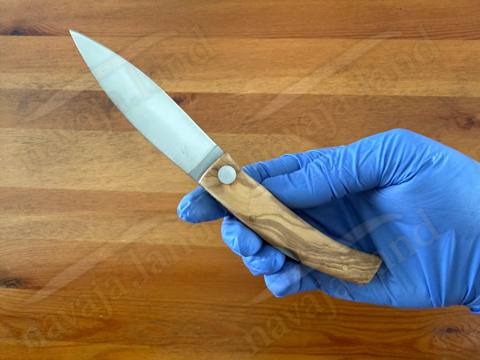 Joker BECADA Knife – 3.15” Sandvik 14C28N Blade | Olive Wood | Leather Sheath