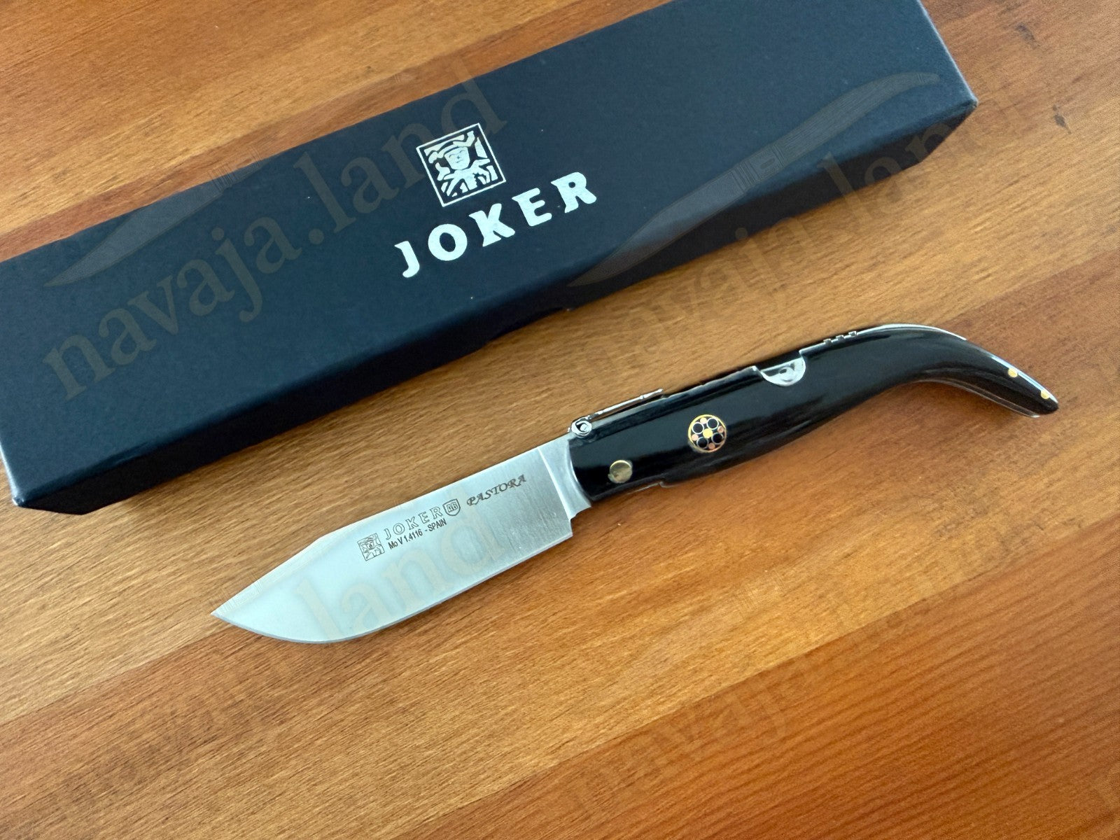 3.2” Joker Pastora Folding Knife Buffalo Horn Handle MOVA 1.4116 Stainless Steel