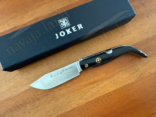 3.2” Joker Pastora Folding Knife Buffalo Horn Handle MOVA 1.4116 Stainless Steel