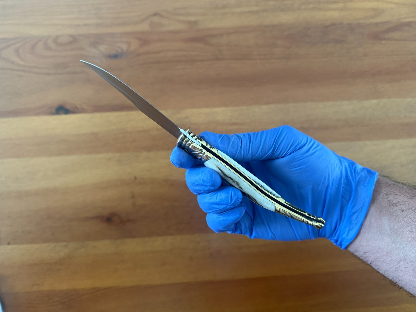 3.5” Albacete Navaja Joker Sevillana Knife Stag Horn Handle High Quality - Spain