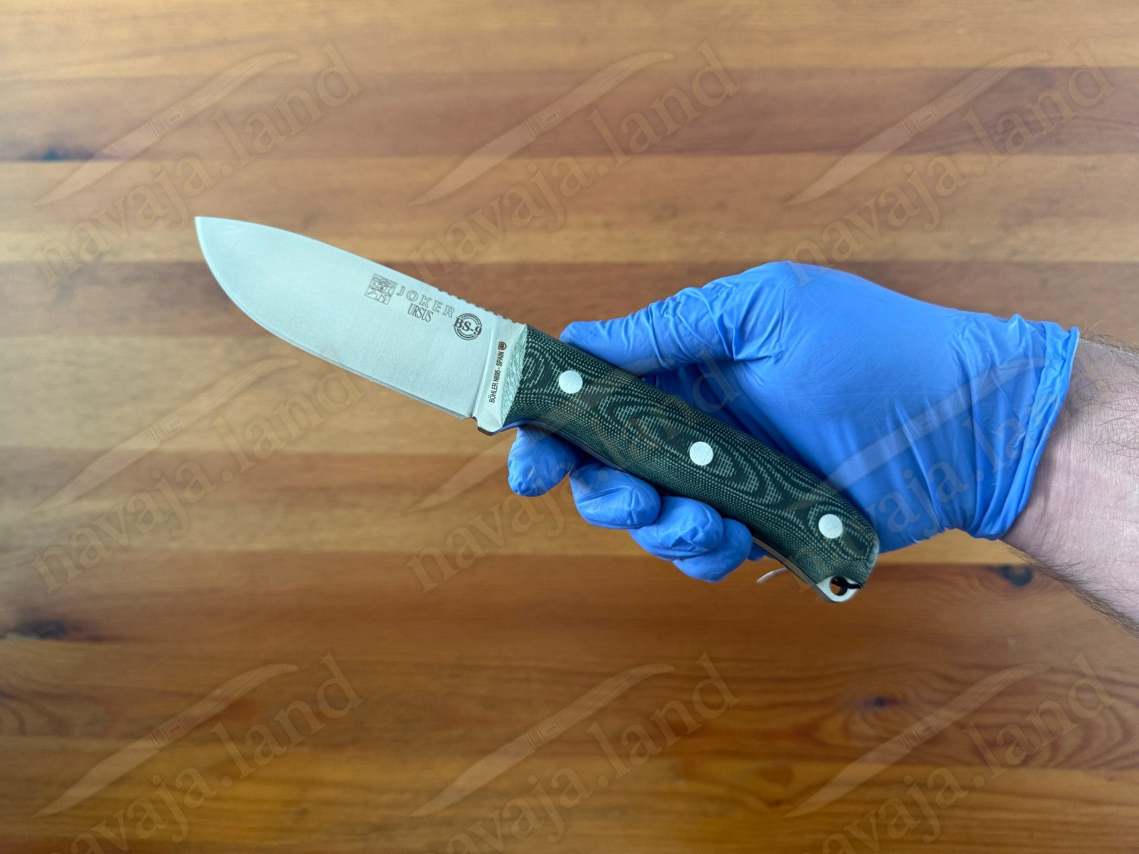 Joker Ursus Survival Knife Böhler N695 Green Canvas Micarta Full Tang From Spain