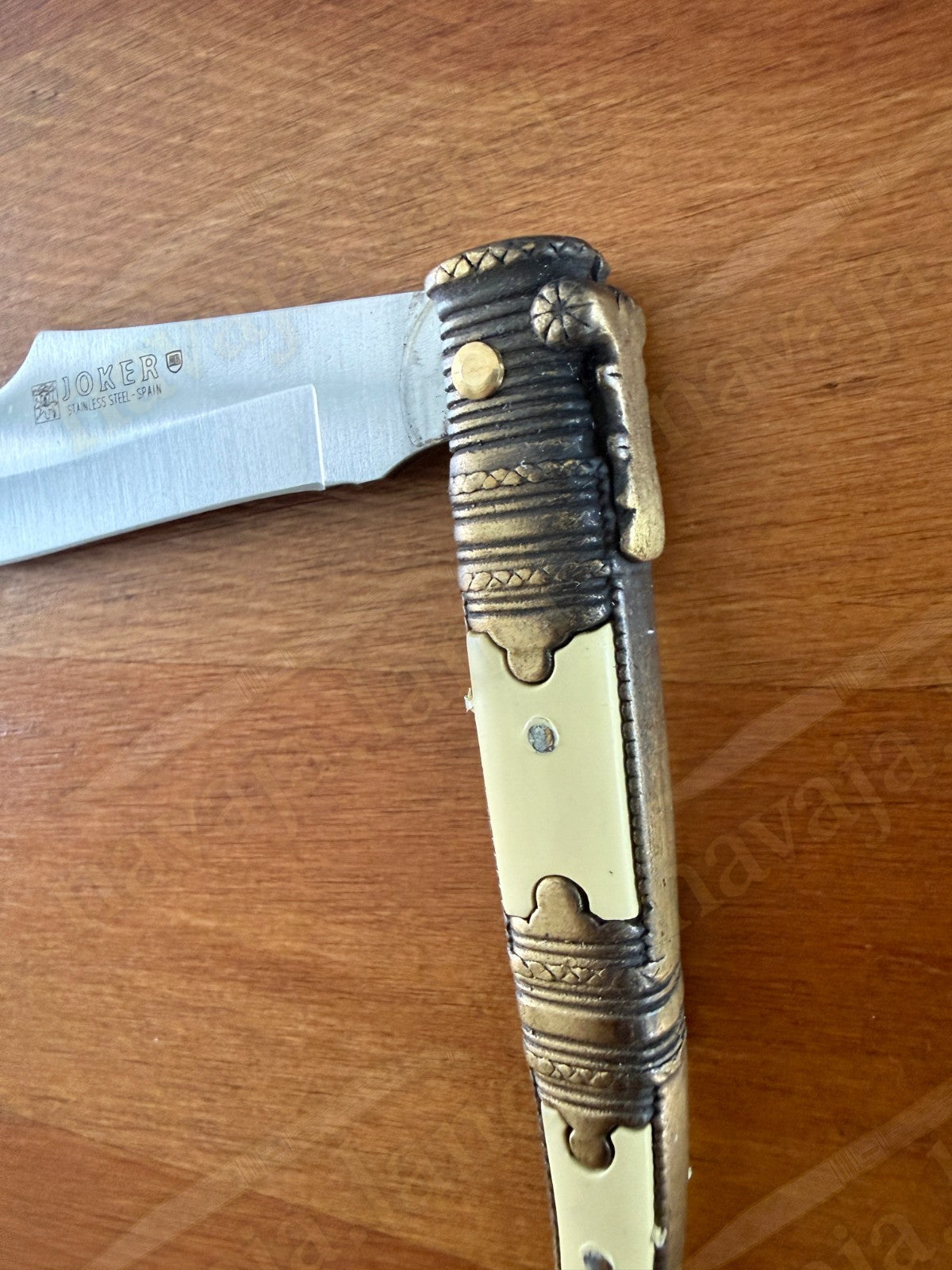 3.9” Albacete Navaja Joker Arabian Knife Zamak Handle Handmade Slipjoint Spain