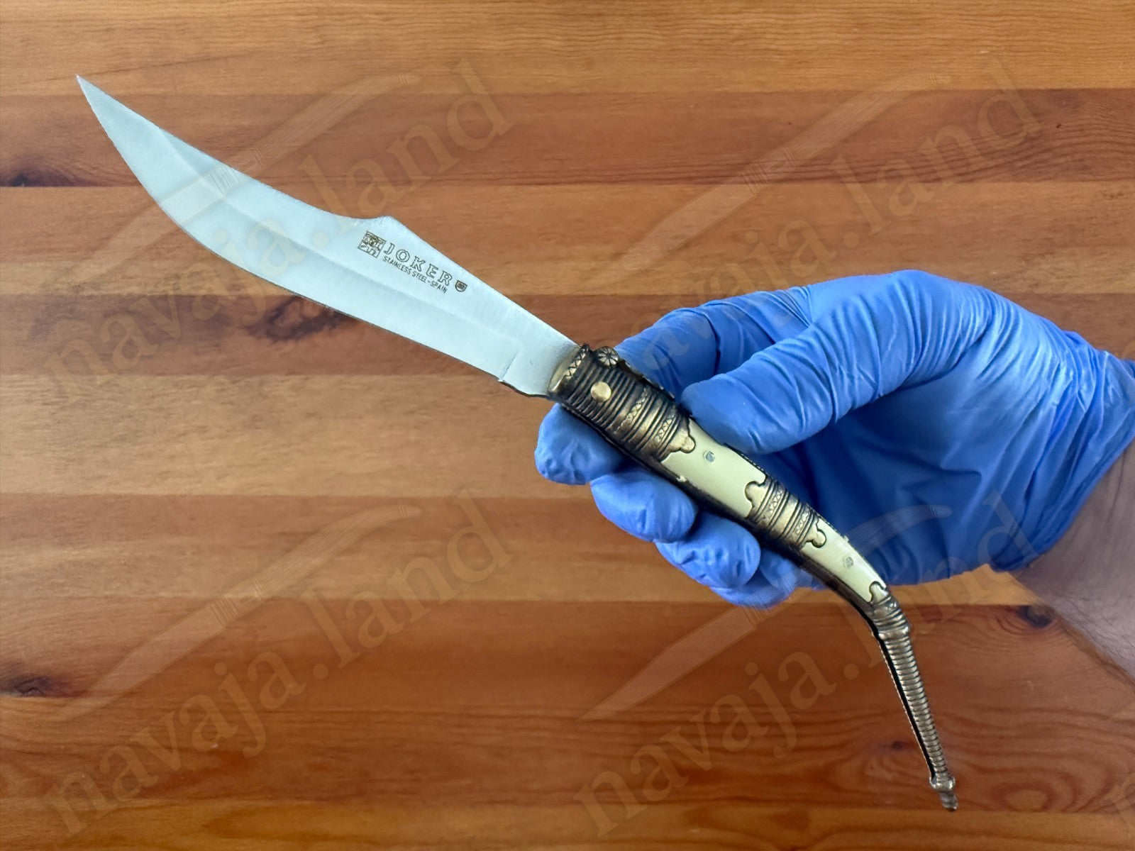3.9” Albacete Navaja Joker Arabian Knife Zamak Handle Handmade Slipjoint Spain