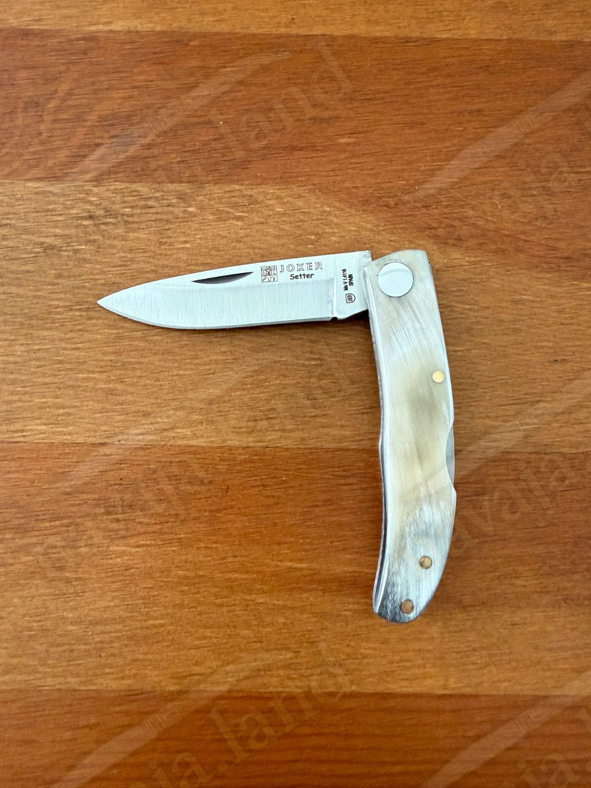 2.56” Joker Setter Bushcraft Folding Knife (Bull Horn Handle) Handmade Spain
