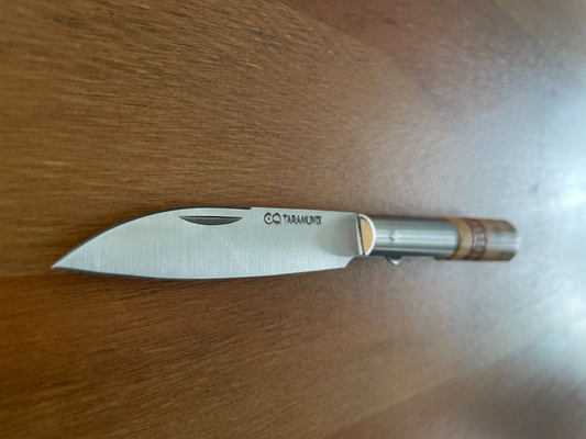 3.26” CQ Taramundi Pocket Knife Boxwood Handle Unique Design Asturias Spain